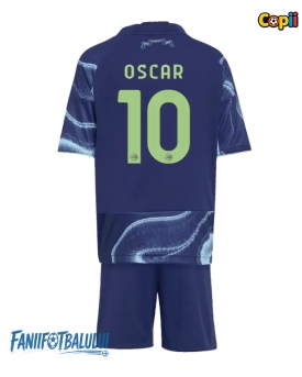 Ajax Oscar Gloukh #10 Echipament de Fotbal Replică 2025-26 Copii Deplasare (+ Șorturi)